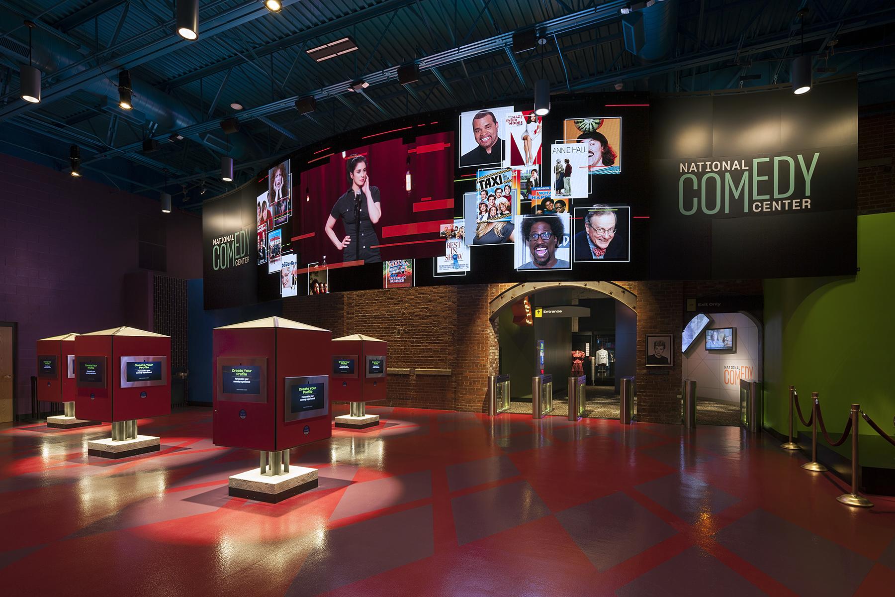 01_NewYorkStateRoadTrip__NationalComedyCenter_1.) 1 - Lobby and Kiosks