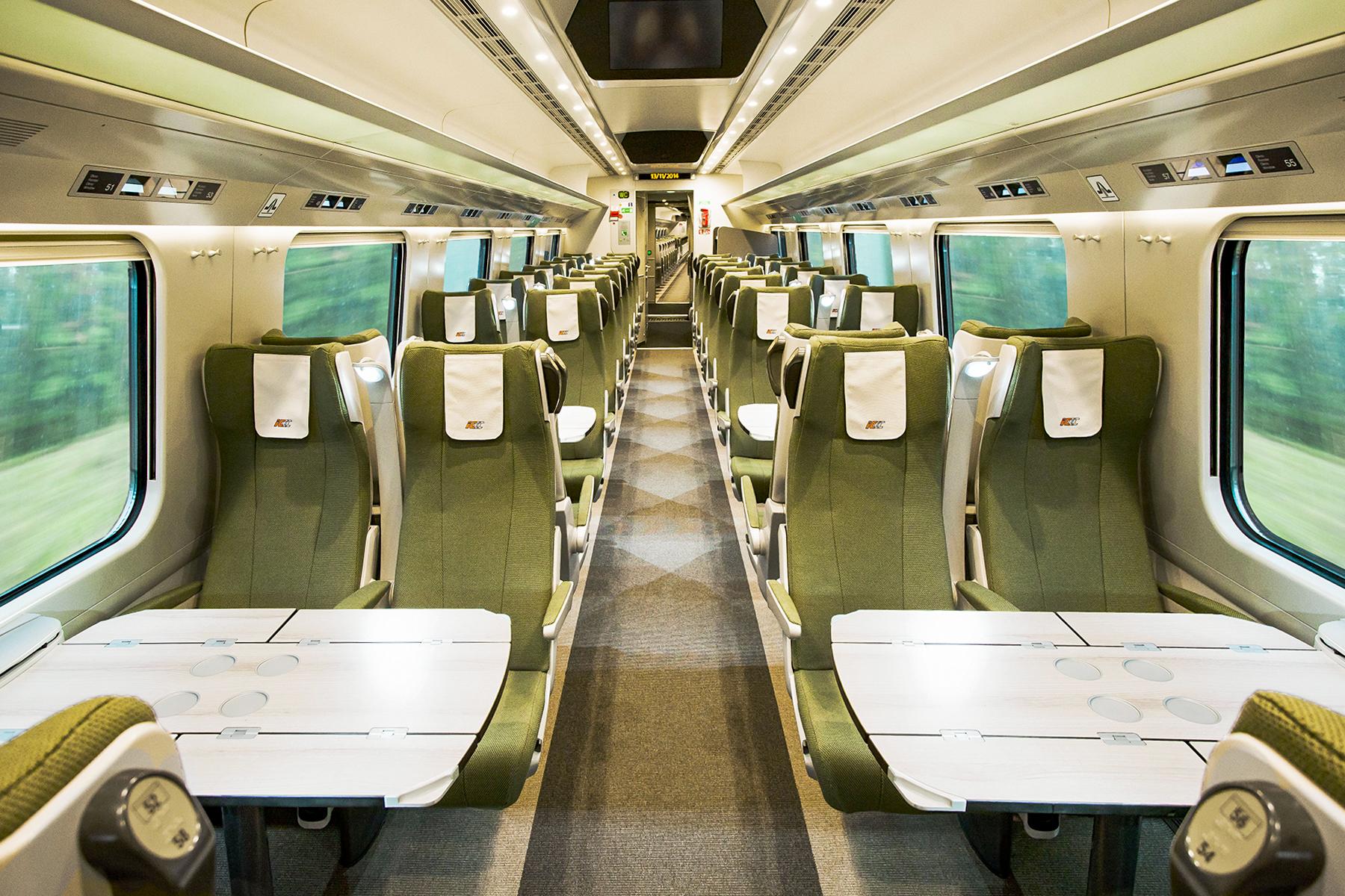 08_EurailPass__PurchasingSeatReservations_Inside of a Polish PKP highspeed train