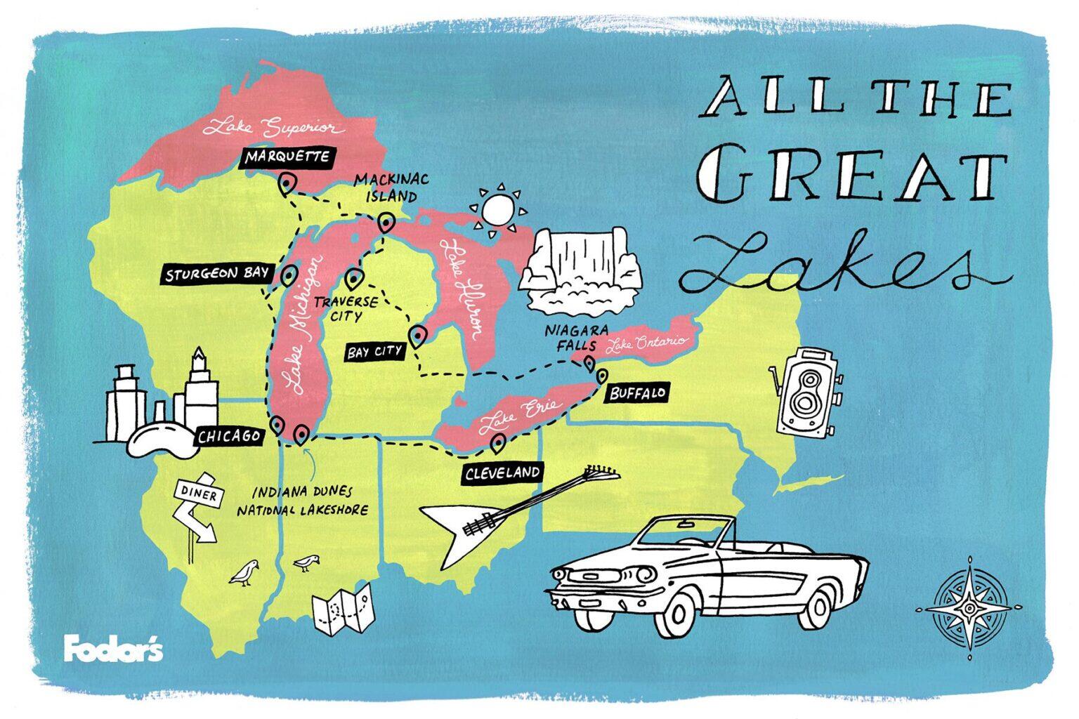 Road Trip Itinerary A Trip To All The Great Lakes