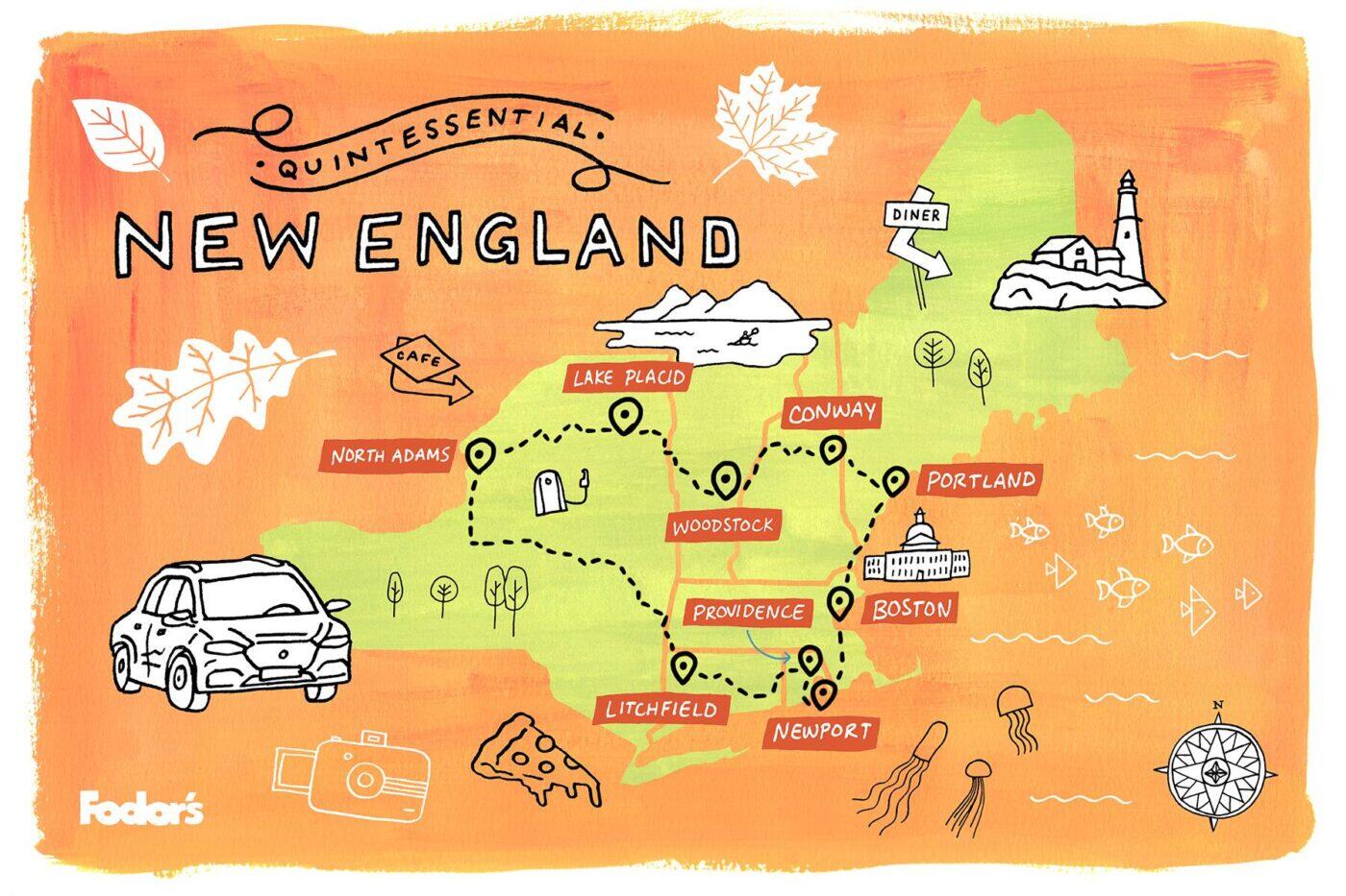 tour new england states by car