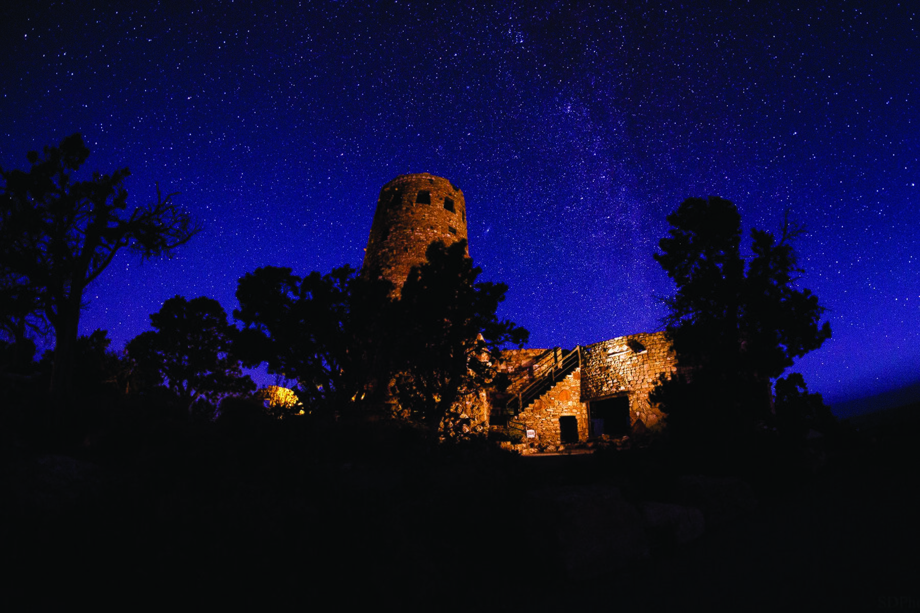 9 Dark Sky Parks 01-Grand Canyon night sky at Desert View Watchtower - credit Stephen Dito