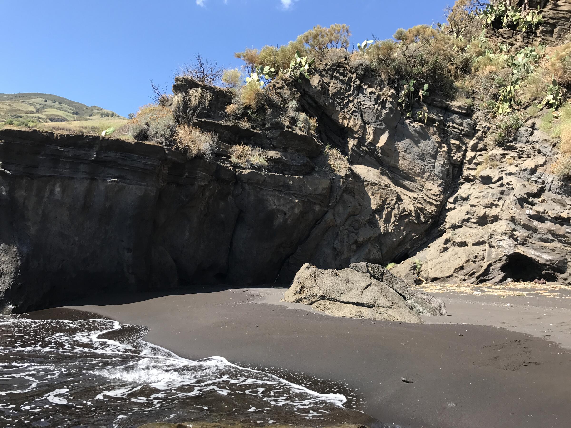 Asino beach Vulcano secret cove