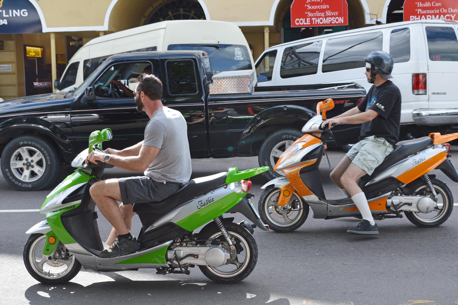 08_Don'tDoThisInTheBahamas__Don'tBlockTrafficWithScooters_shutterstock_1268095579