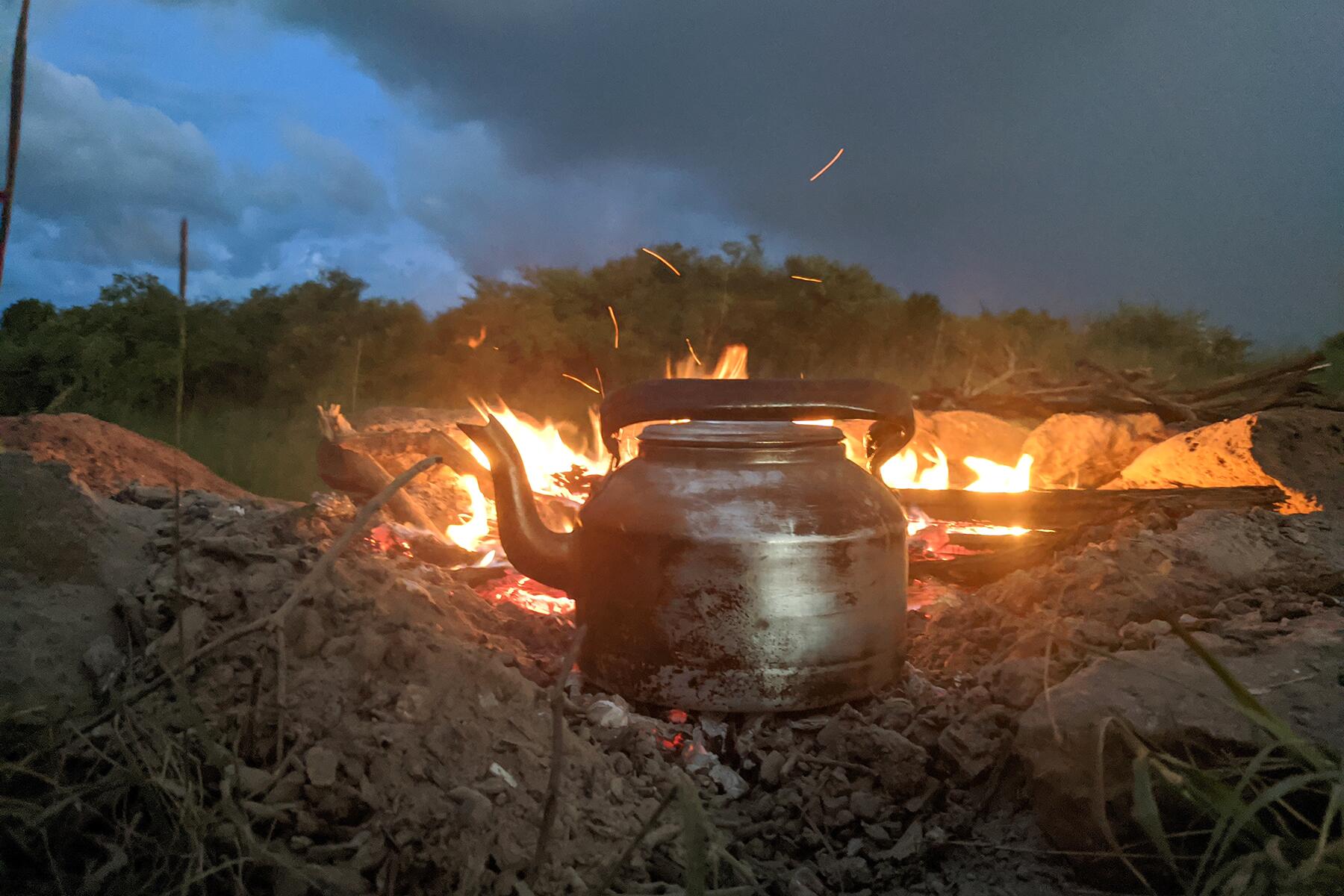 making tea at dawn