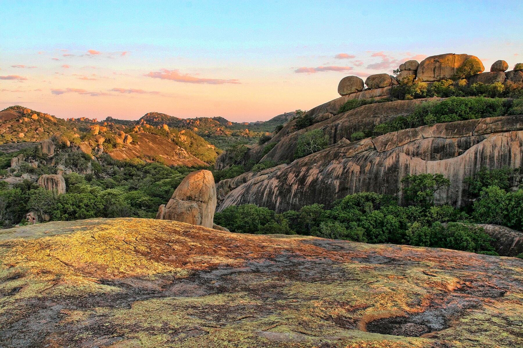 <a href='http://www.fodors.com/world/africa-and-middle-east/zimbabwe/experiences/news/mind-boggling-rocks-heart-stopping-falls-and-other-dramatic-landscapes-to-see-in-zimbabwe#'>From "Mind-Boggling Rocks, Heart-Stopping Falls, and Other Dramatic Landscapes to See in Zimbabwe: Matopo Hills"</a>