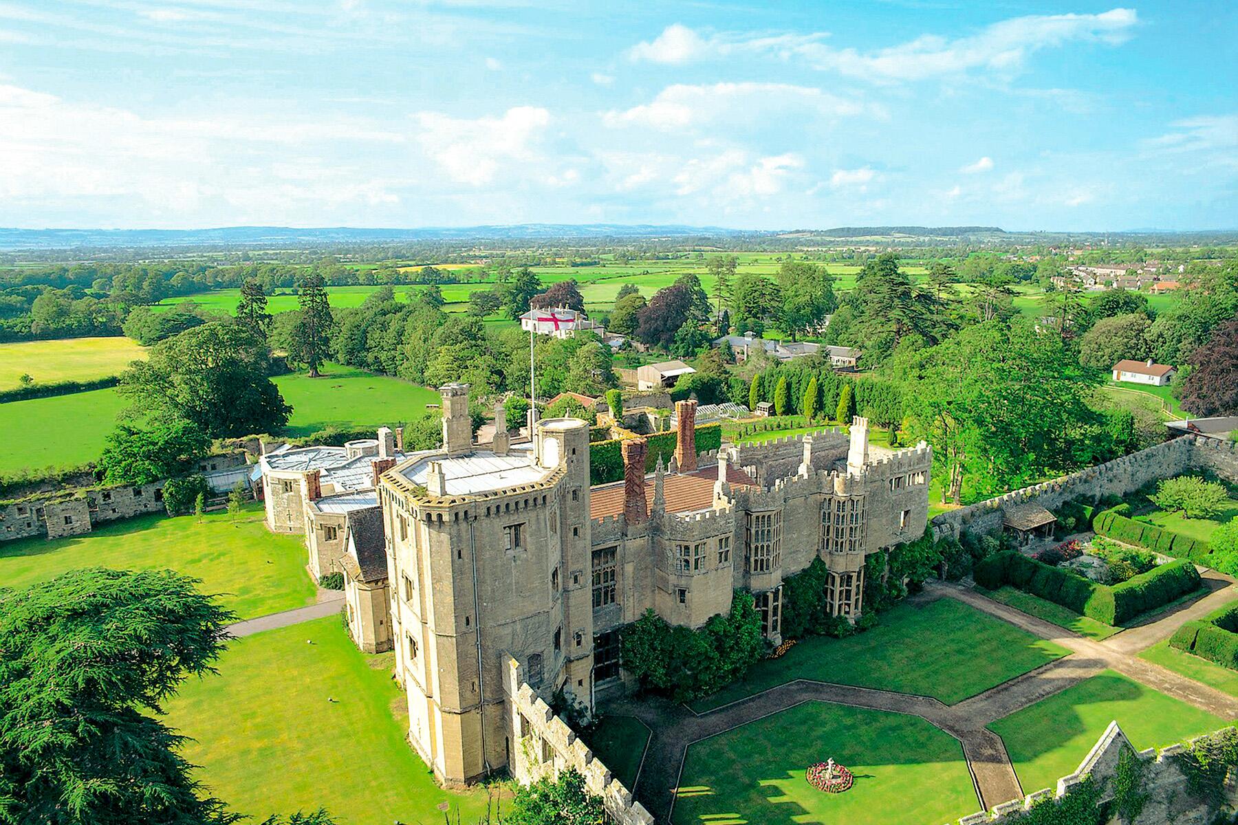 8-CELEBSLEEPOVER-Thornbury-Castle_view-from_Church_Tower