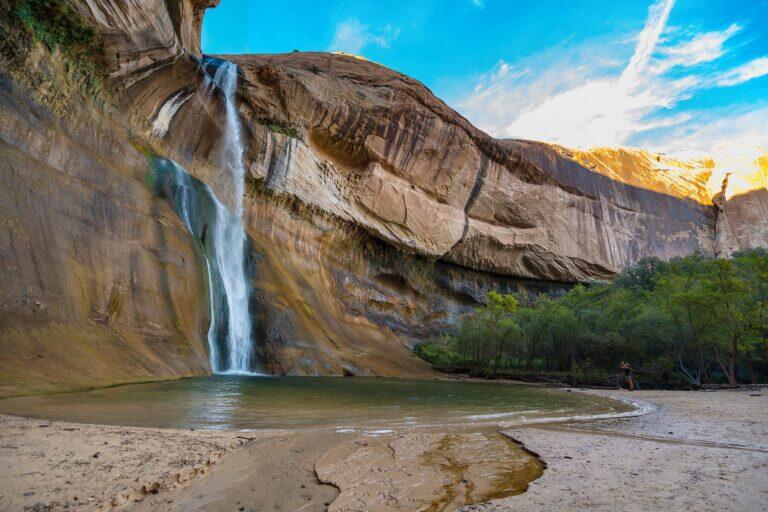 <a href='https://www.fodors.com/world/north-america/usa/utah/experiences/news/photos/ultimate-things-to-do-in-utah#'>From &quot;25 Ultimate Things to Do in Utah: Swim Under a Waterfall at Lower Calf Creek Falls in Grand Staircase&quot;</a>