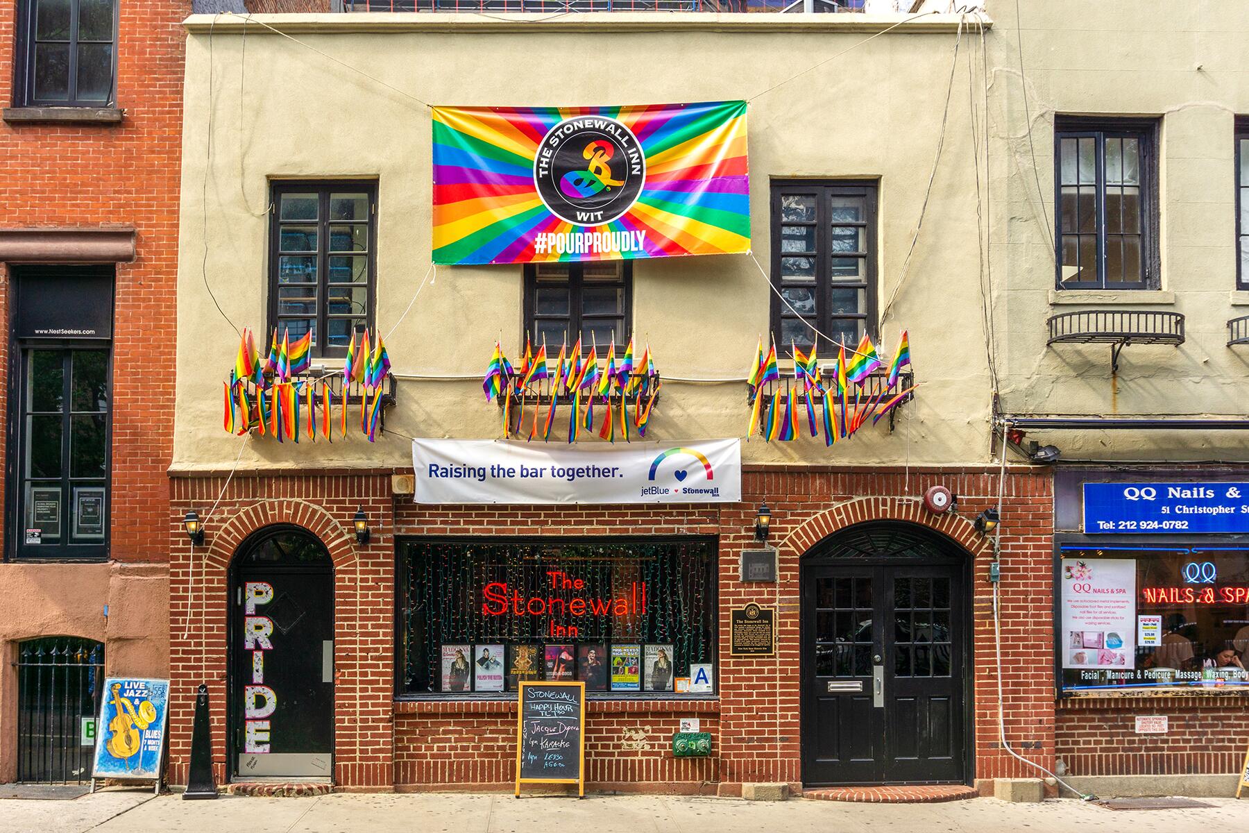 <a href='https://www.fodors.com/world/north-america/usa/new-york/new-york-city/experiences/news/photos/a-queer-guide-to-visiting-new-york-city#'>From &quot;The Ultimate LGBTQ+ Guide to Visiting New York City: The Stonewall Inn&quot;</a>