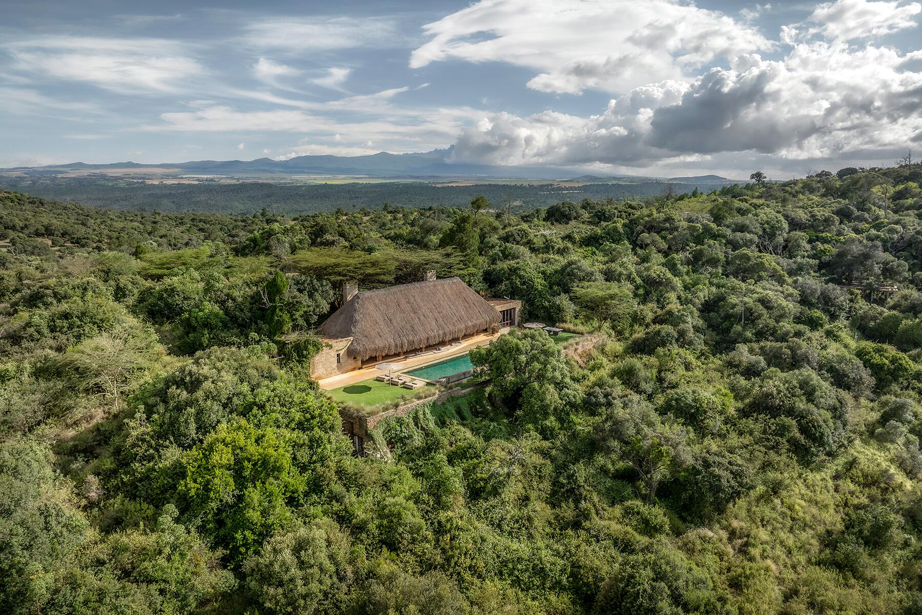 Pool House Aerial 2