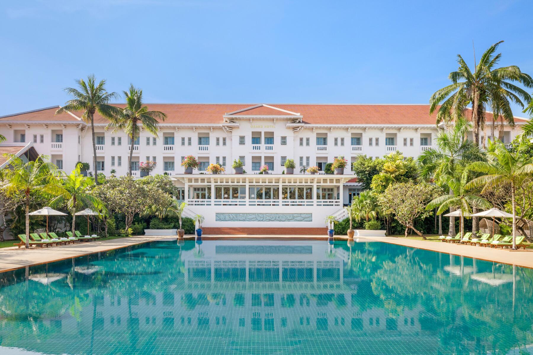 Raffles Grand Hotel d’Angkor’s Iconic Pool