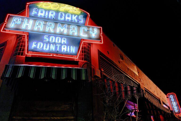 <a href='https://www.fodors.com/world/north-america/usa/experiences/news/photos/the-best-classic-soda-shops-and-diners-across-the-usa#'>From "10 Old-School Diners and Soda Shops That Still Serve a Perfect Slice of Americana: Fair Oaks Pharmacy and Soda Fountain"</a>