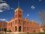 the old 1894 Flagstaff sandstone courthouse, Flagstaff, Arizona;  